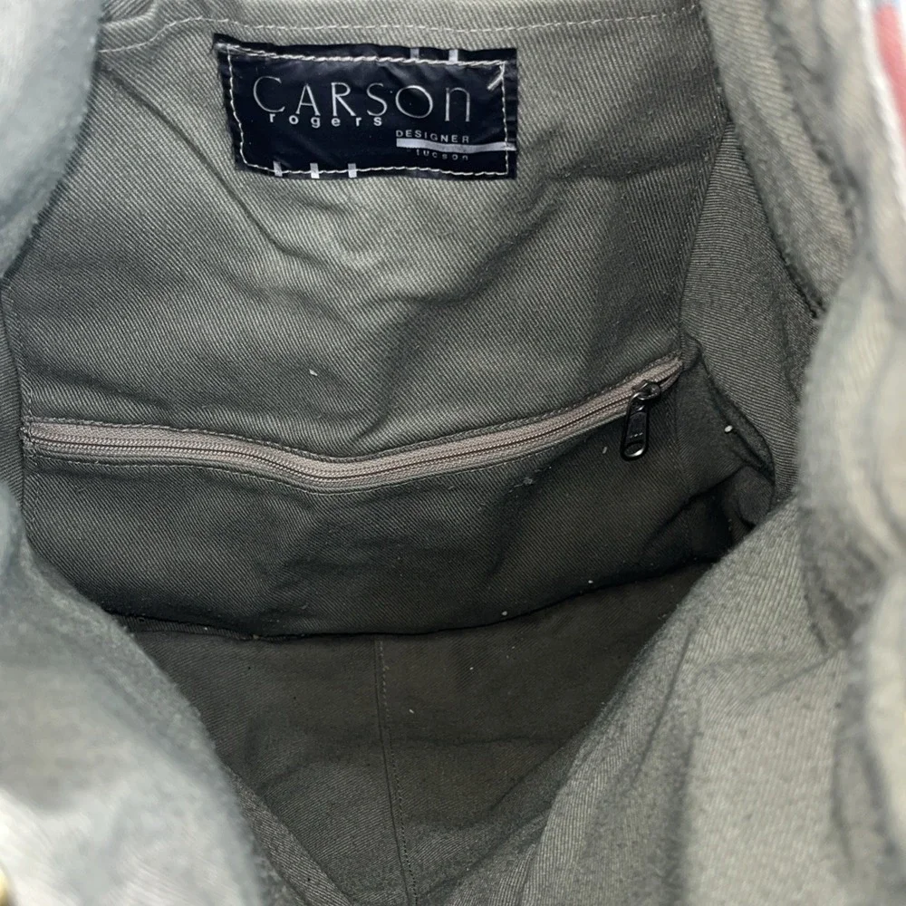 Vintage Carson Rogers Carogi Abstract‎ Tapestry Convertible Backpack Bag 80s 90s
